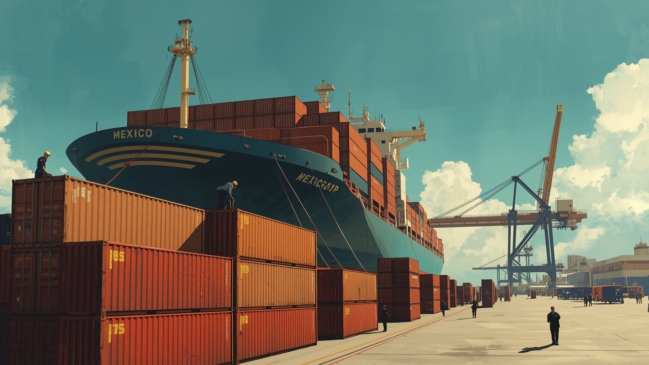 La participación récord de México en el comercio con EE.UU. se impulsa por puertos ocupados
