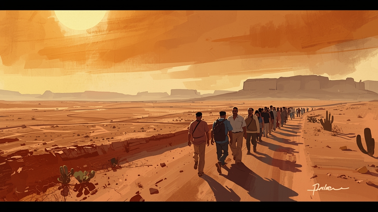 Los migrantes enfrentan el calor letal del desierto en la frontera entre EE. UU. y México