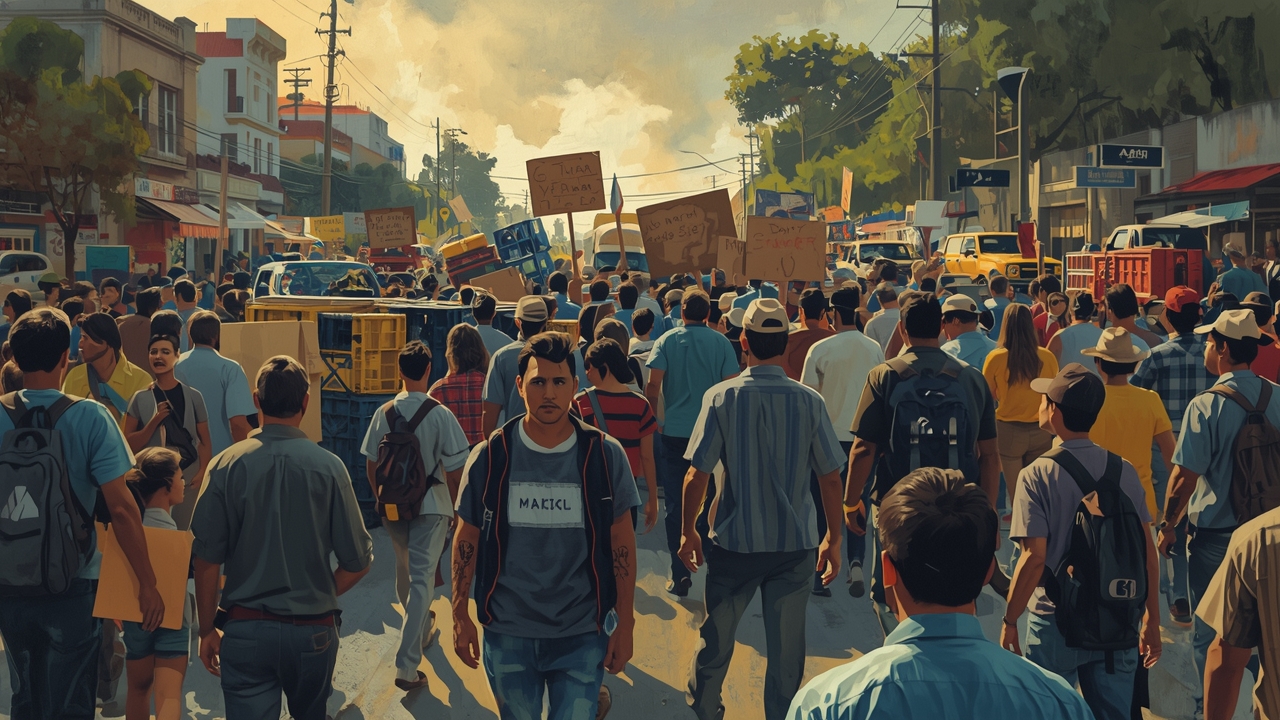 Trabajadores del IMSS hacen huelga en todo México, bloqueando carreteras en protesta.